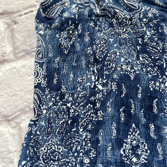 Hollister blue white bandana design shorts romper - Picture 9 of 9